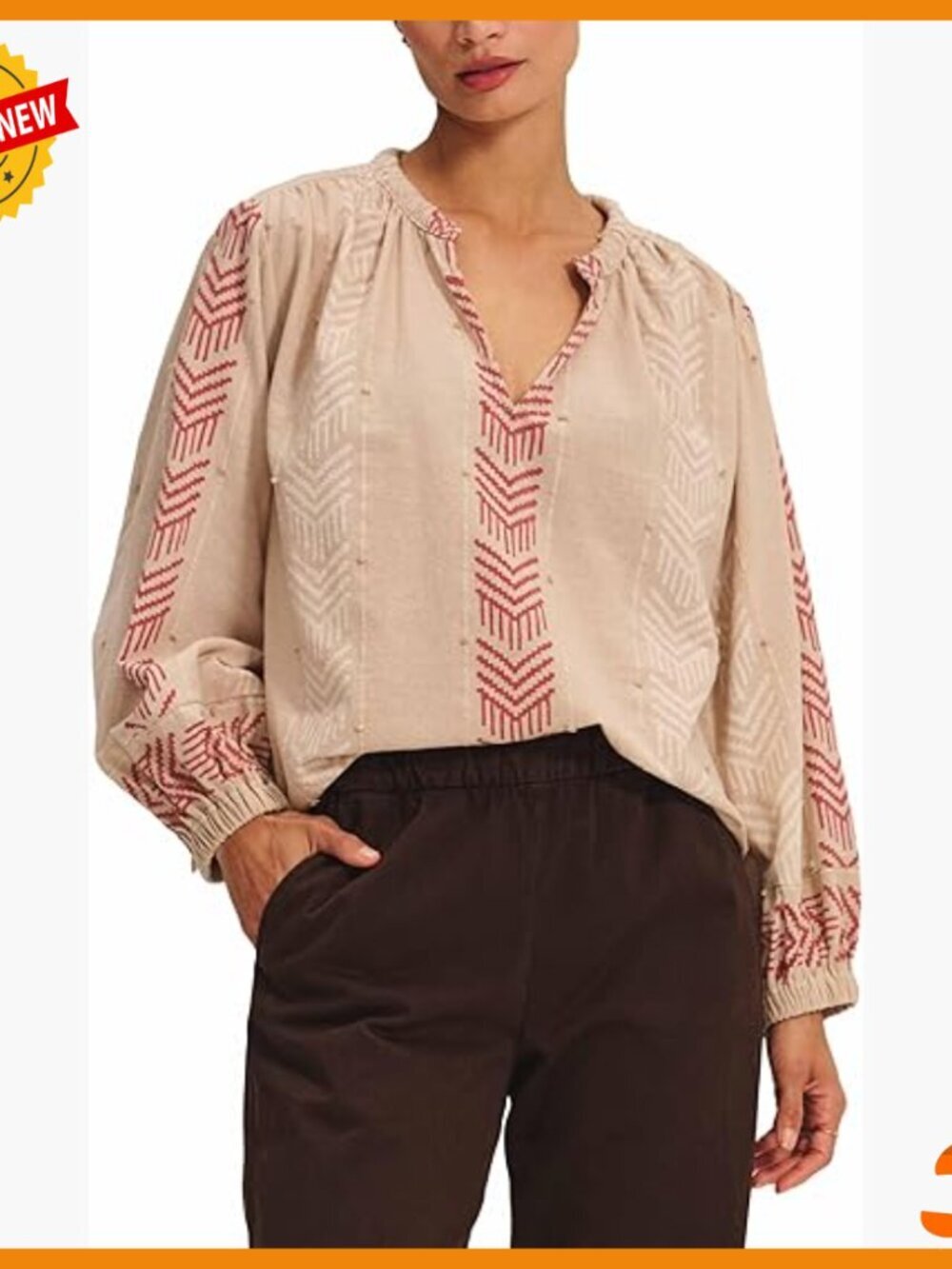 Gaia Jacquard Blouse, Effie Style, Velvet Material